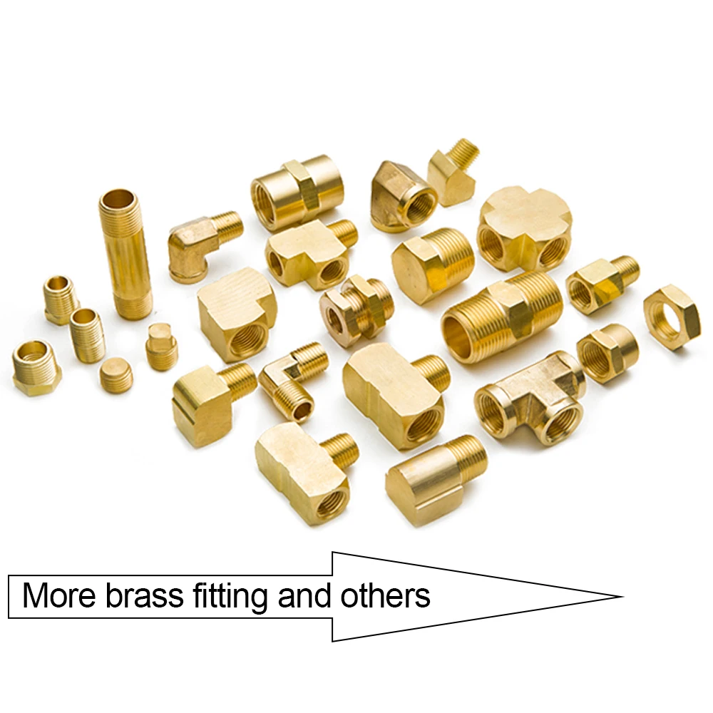 2 шт. латунные трубы шланг Компрессионный фитинг с NPT мама разъем 1/" 3/16" 1/" 5/16" 3/" 1/2" 5/"(модель: 66