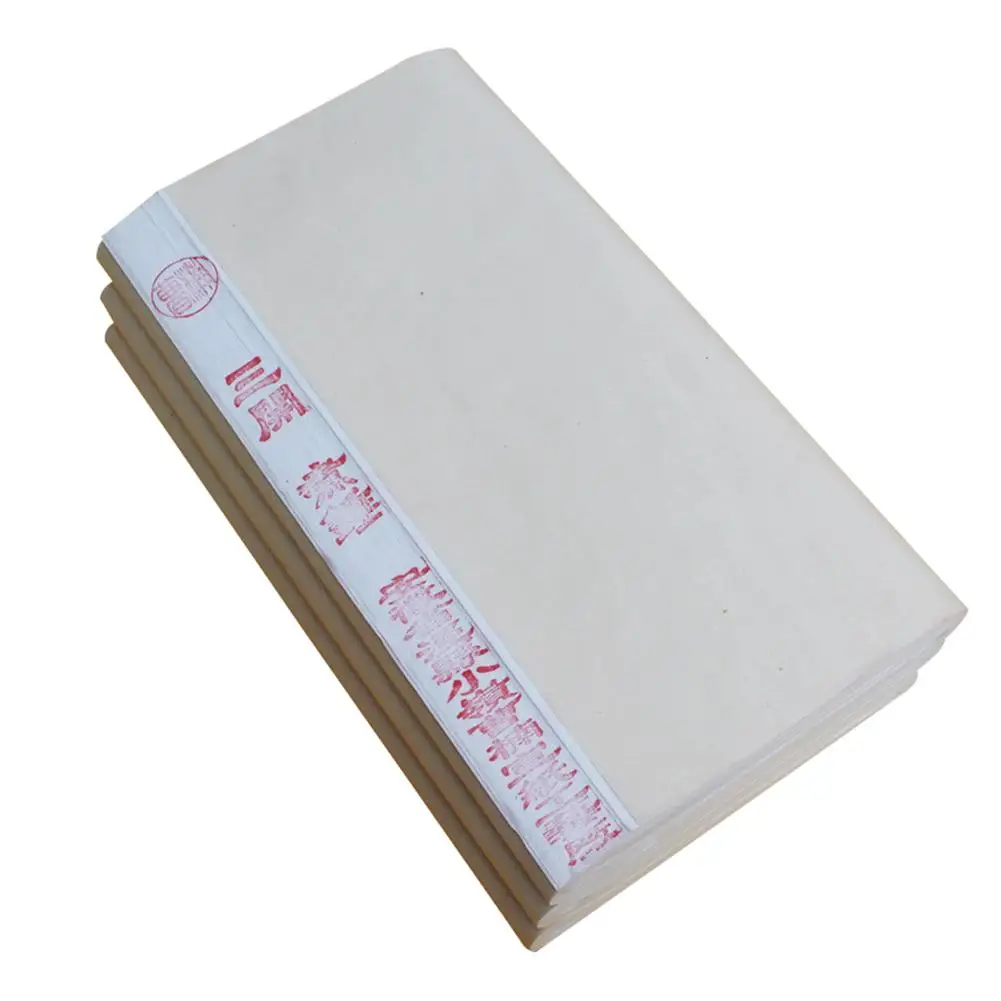 

100Pcs Chinese Painting Calligraphy Drawing Half Raw Rice Xuan Paper Stationery