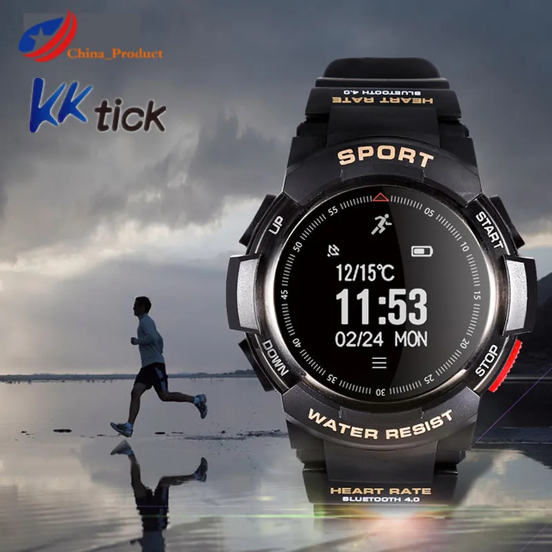 KKTICK F6 Смарт часы телефон NRF51822 Smartwatch для Для мужчин IP68 сна монитор удаленной
