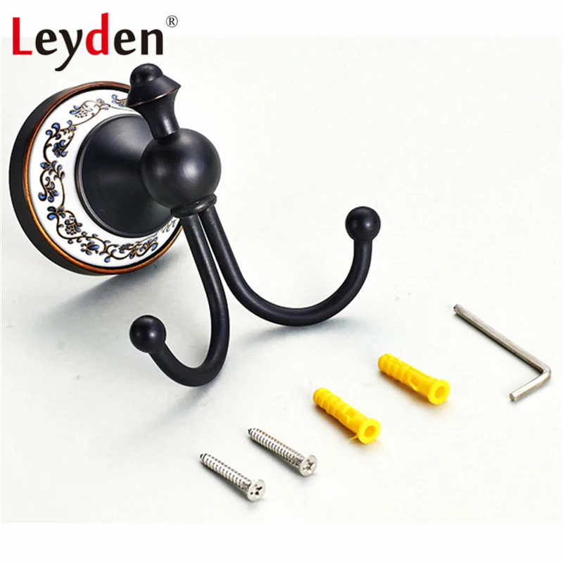 Leyden ORB/Золотая вешалка латунный крючок для одежды черные настенные крючки шляпы