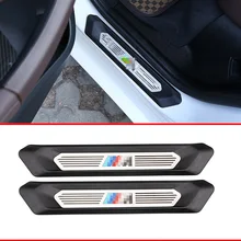 ABS Накладка на порог автомобиля накладка на пороги с красочным логотипом M3 аксессуары для BMW X3 G01 BMW X4 G02 M Стайлинг