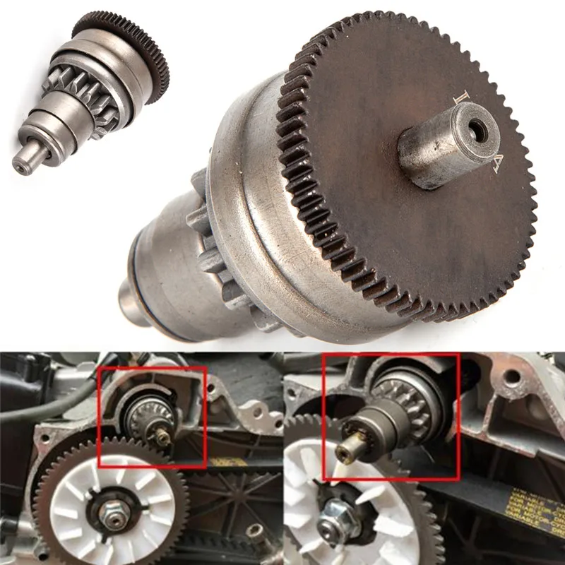 

Starter Motor Clutch Gear Assembly For GY6 50/80cc 139QMB Scooter Mopeds ATV