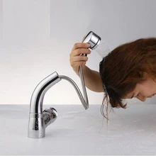 Bakala смеситель для кухни потушить кран Chrome Pull Down нажмите сопла распылителя вода, раковина, смеситель ванной кран Torneira