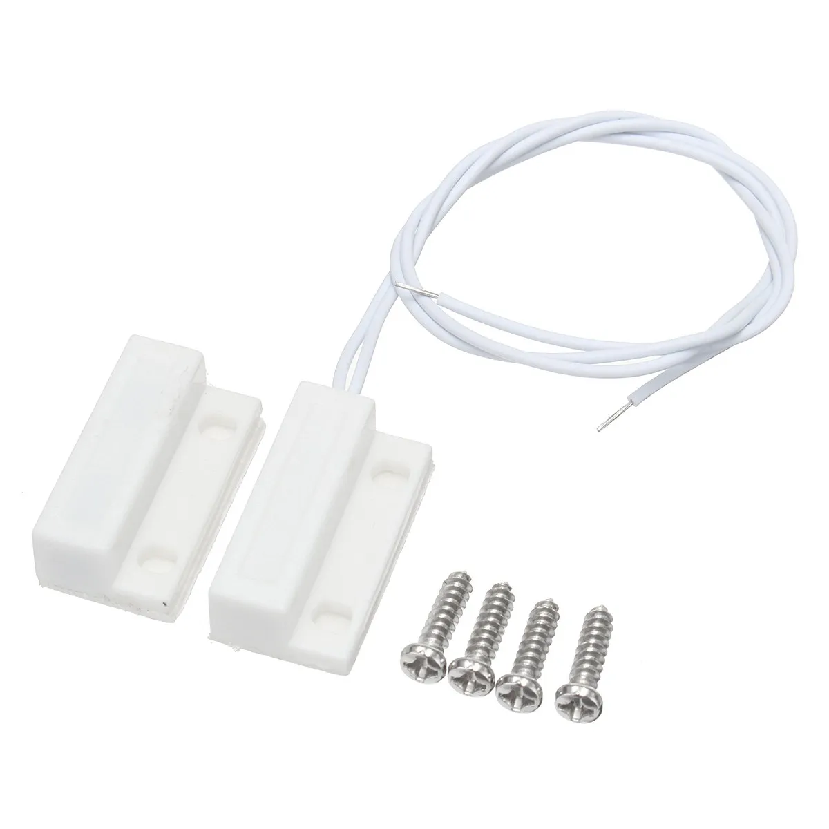 

Safurance 1 Pair Wired Magnetic Door Window Alarm System Sensor Switch Detector Kit Home Security