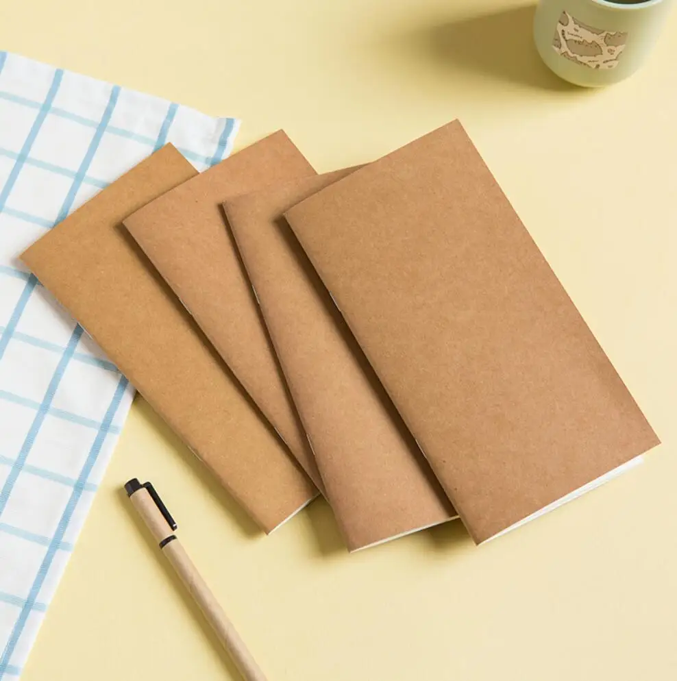 Vintage Kraft Paper Traveler's Notebook Refill Notepad Diary Journal 9.