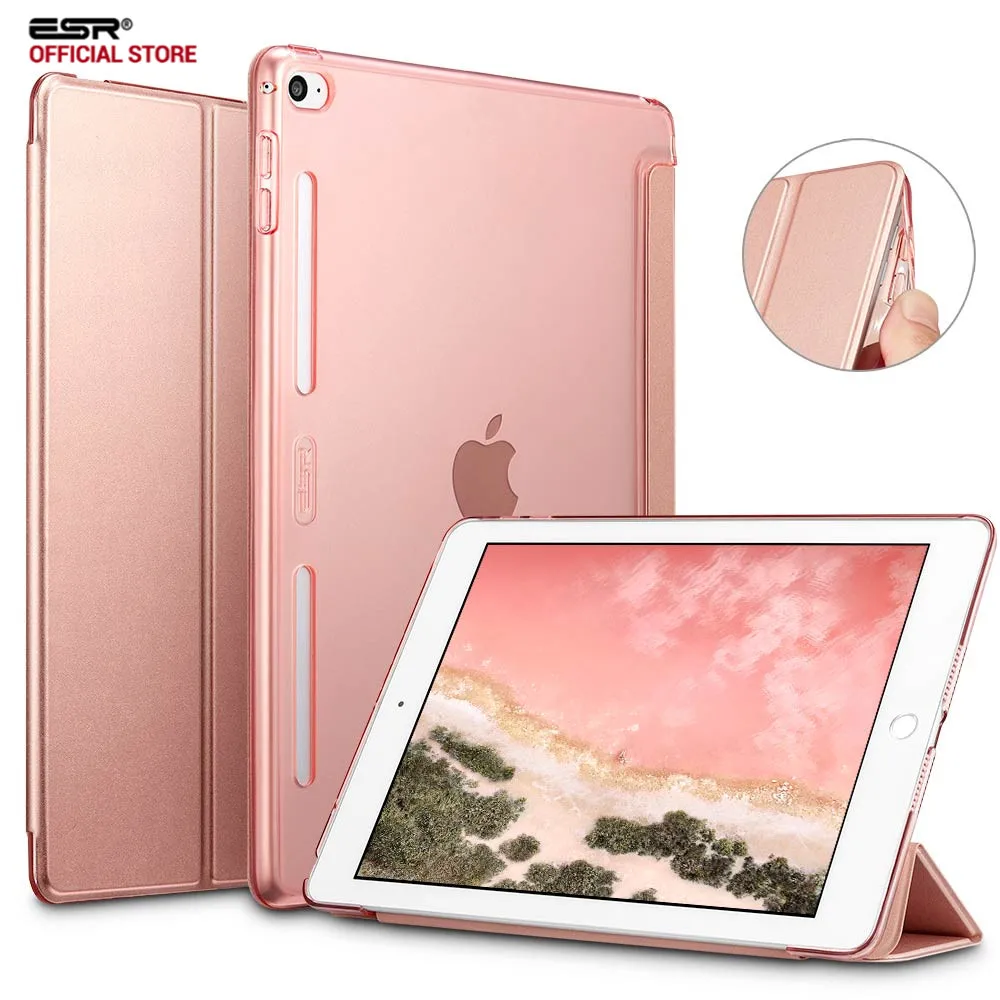 

Case for iPad mini 4, ESR PU Leather Translucent Back Cover Hybrid [Soft Corner][Ultra Slim] Color Smart Cover for iPad mini 4