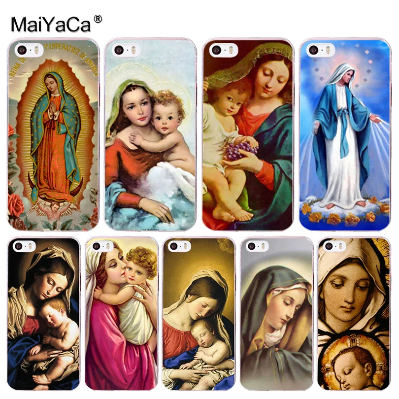 MaiYaCa Дева Мария христианские Рождества Мягкий ТПУ чехол для телефона iPhone 8 7 6S Plus X