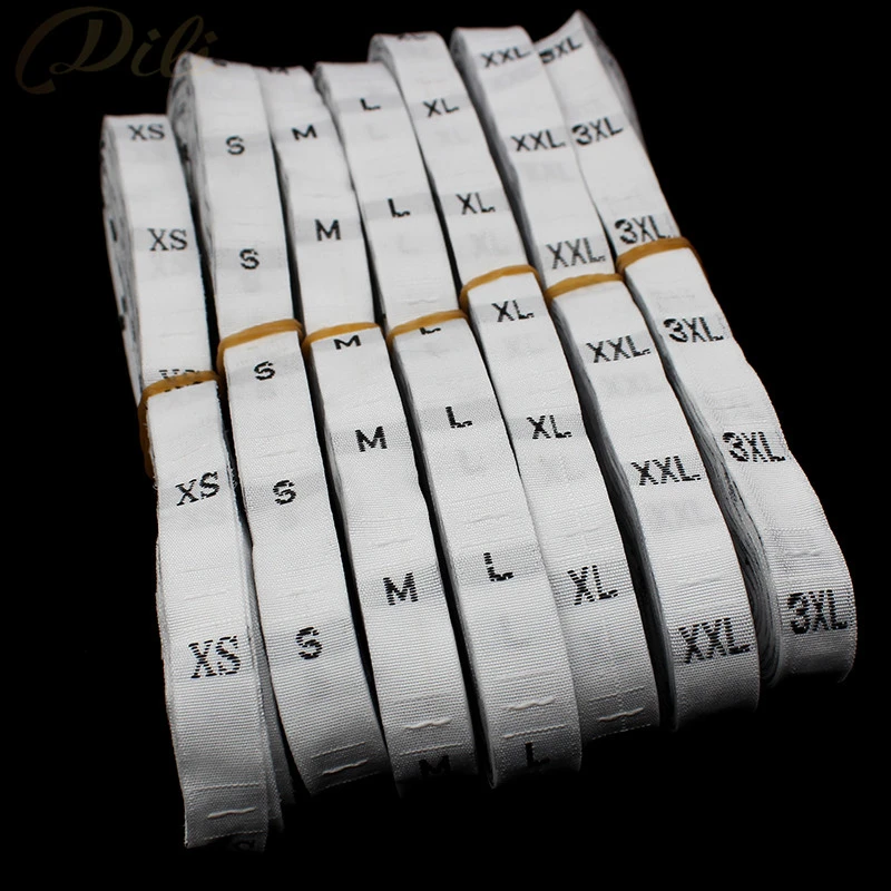 Wholesale 5000 Pcs/lot Clothing Size Label Woven Tags Size ...