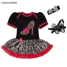 Леопардовое кружевное платье для малышей с аппликацией на каблуке; комплект с повязкой на голову; детская одежда для новорожденных; Одежда для маленьких девочек; Conjunto Infantil Menina