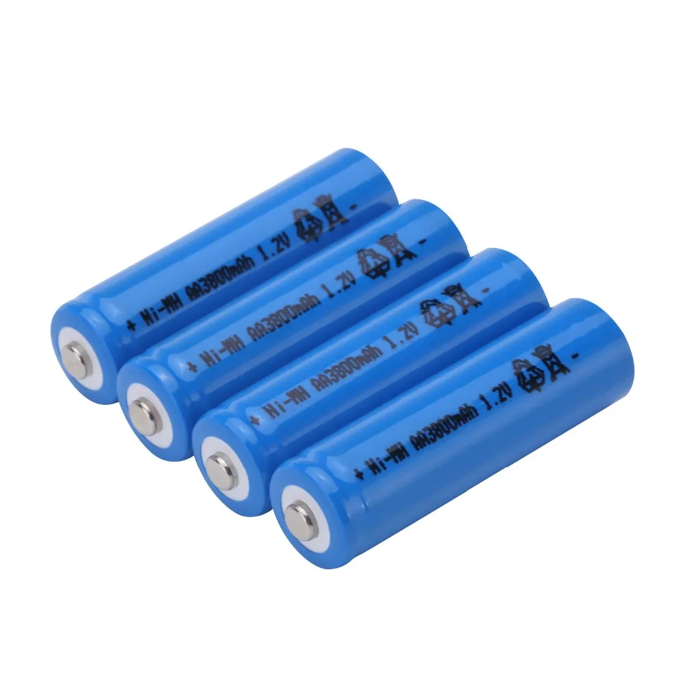 GTF AA 1,2 V 3800mAh батарея AA Ni-MH 1,2 v аккумуляторная батарея для игрушек контроллер факел камера с будильником цвет ячеек