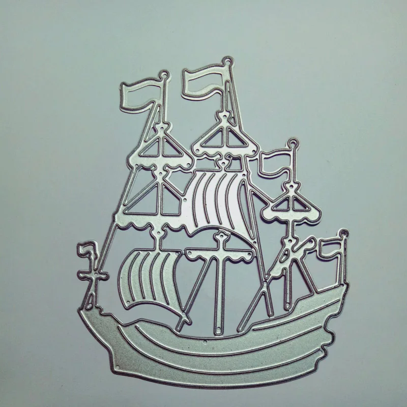 Sailboat Clear Stamps Steel Embossing Craft Decoration Knife Stencil Mold Metal Cutting Dies New 2018 Scrapbooking Cut Die Frame | Дом и сад