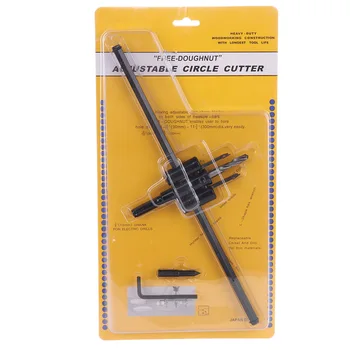 

Adjustable 40-300mm Circle Hole Saw Cutter Wood Drywall Drill Bit Saw Round Cutting Tool