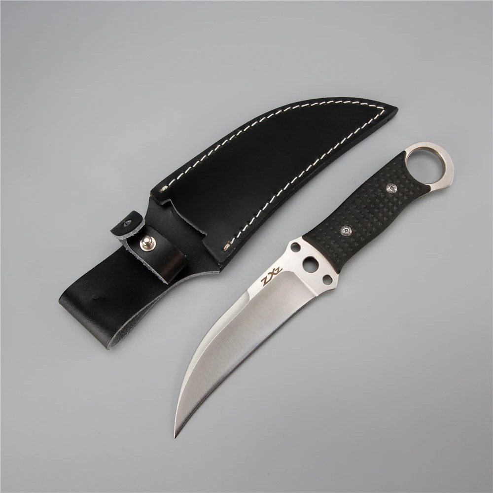 

karambit knife combat military 440c steel big fixed blade 57 hrc tactical diving knives hunting army knife survival camping tool