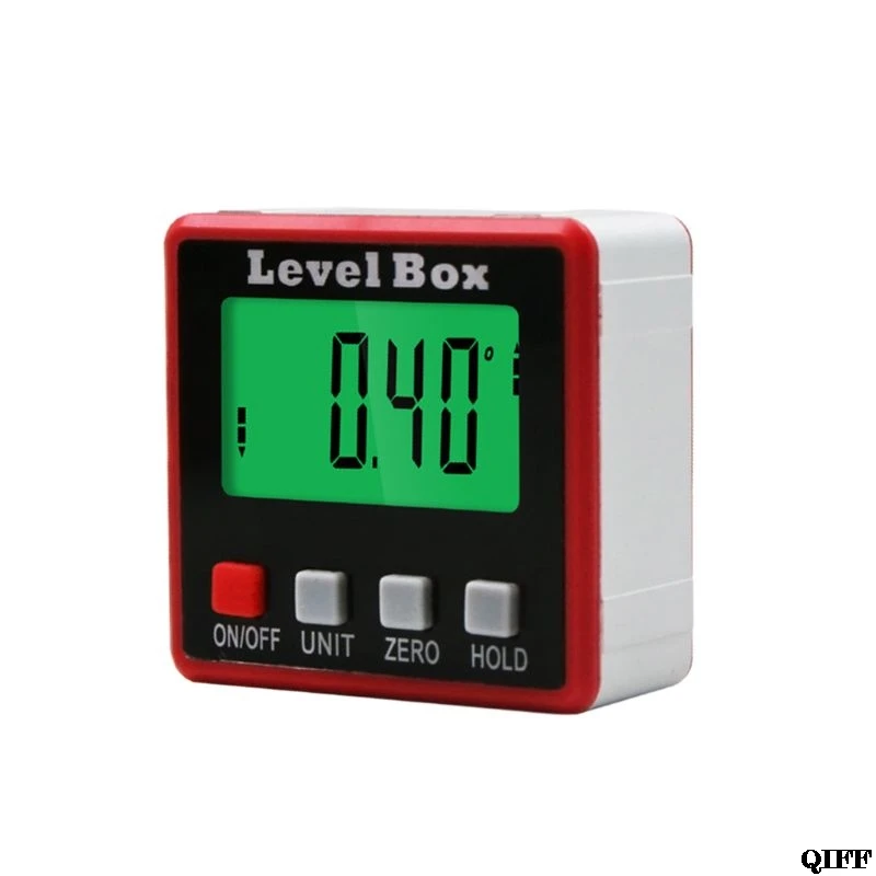  Digital Protractor Inclinometer Level Box Angle Finder Bevel Box w/ Magnet Base Jun21