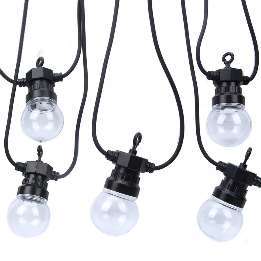 

Thrisdar 10 20LED Outdoor Globe Christmas LED String Light G50 Festoon Globe Bulb Garden Bistro Cafe Holiday Party Wedding Light