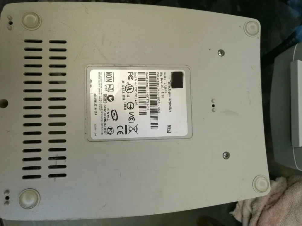 ل زيبرا TLP 2844 مباشرة الحرارية نقل طابعة ملصقات الأكواد الشريطية USB موازية المسلسل طابعة