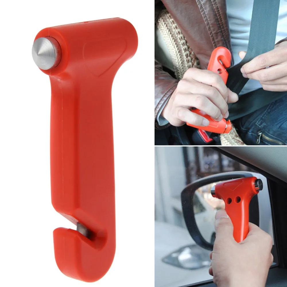 New 2 in 1 Car Emergency Safety Escape Hammer Glass Window Breaker