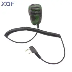 Мини-камуфляж микрофон K25 Динамик микрофон для двухстороннее радио Kenwood BAOFENG UV-5R 5RA 5RE плюс портативной рации