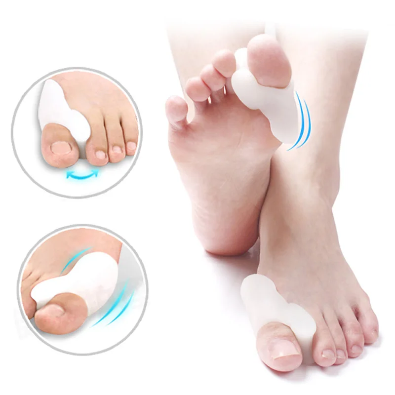 1 пара Hallux Valgus Bunion корректор кости Ectropion Toe Сепараторы Силиконовые ортопедические Bunion протектор массаж средства ухода за ногами