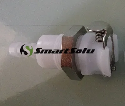 

Free shipping 1pcs CPC female Quick-Disconnect Tube Coupling Through-Wall Socket with Valve for 5~6mm Tube ID