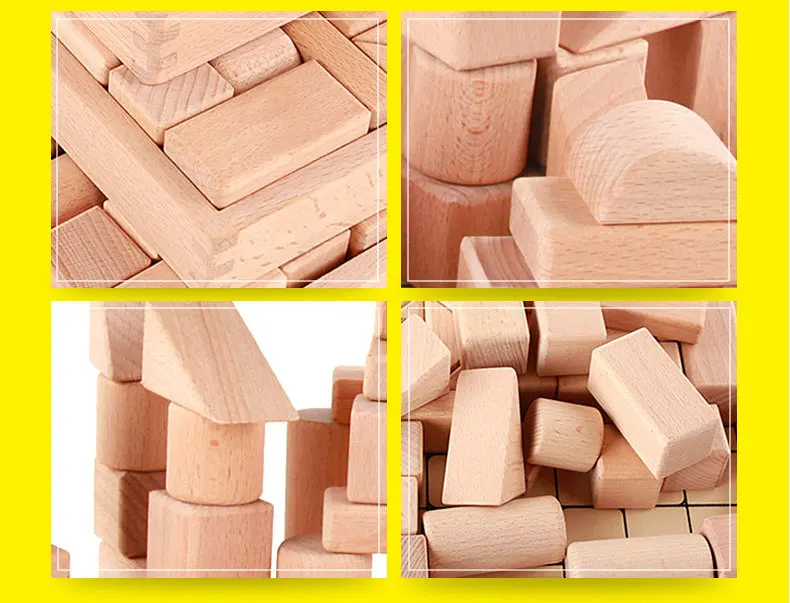 Бесплатная доставка 28 шт. цвет бук/деревянные игрушки строительных блоков, дерево Форма познавательные блоки, раннее Образование