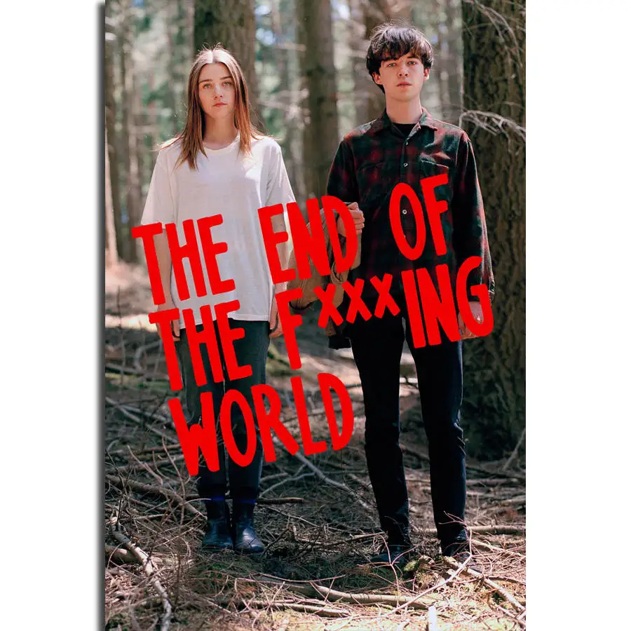 

S61 The End Of The F***ing World New TV Series Wall Art Painting Print On Silk Canvas Poster Home Decoration