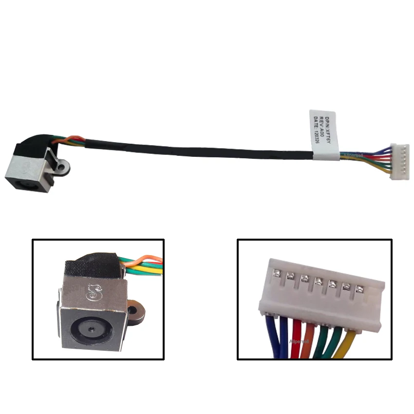 Laptop DC Power Jack Harness For De ll XPS L501X L502X Socket Connector Cable DDGM6BPB000