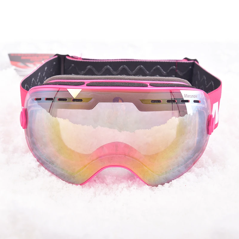Marsnow, лыжные очки, двойные, UV400, противотуманные, лыжные линзы, маска, очки для катания на лыжах, для мужчин, женщин, детей, для мальчиков и девочек, снежные, сноуборд, очки