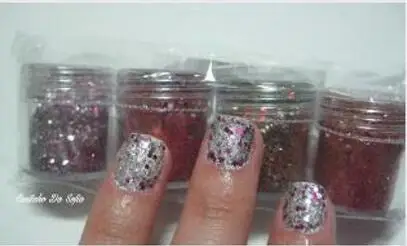 4 шт./компл.(4 вида цветов/комплект) X10ML mix nail art Блеск порошок, 0,2 мм 1 мм 2 мм блеск 3D нейл-арта украшения плоской задней стороной для украшения ногтей, 45