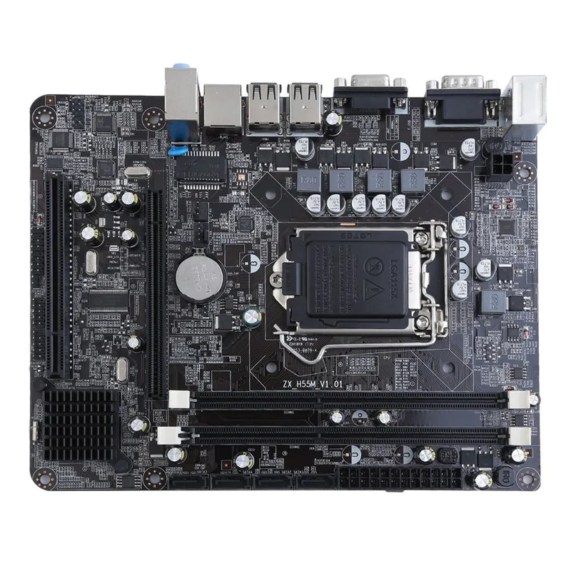 

Desktop Motherboard H55 A1 LGA 1156 DDR3 RAM 8G Mian Board For i3 i5 i7 cpu 8GB Computer Motherboard 6 Channel Mainboard Set