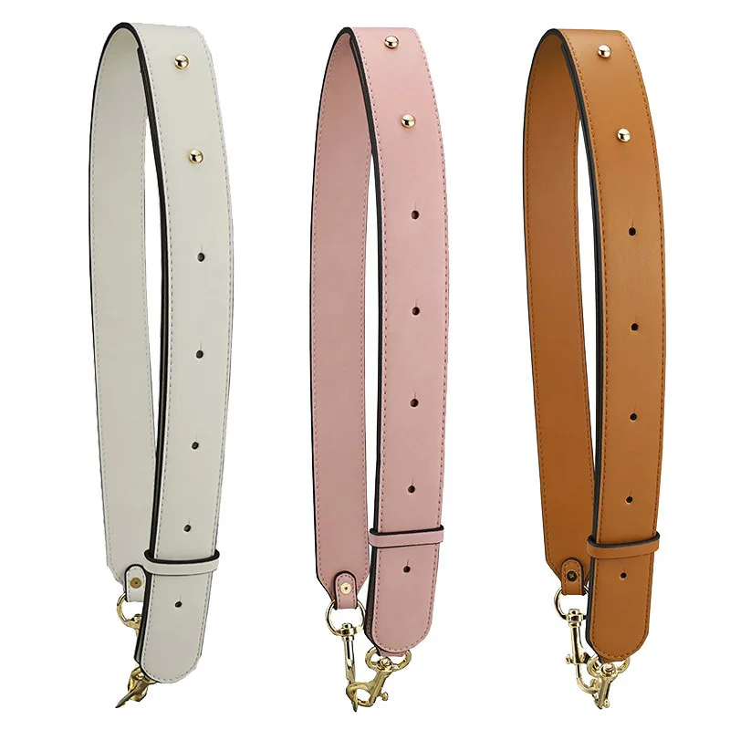 Fashion Wide Shoulder Bag Strap Solid Color Women Bag Accessories PU Leather Long Strap Belt Handbag Part Replacement Wholesale