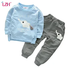 LZH Children Clothing 2018 Autumn Winter Boys Clothes Set T shirt Pants 2pcs Outfit Kids Clothes