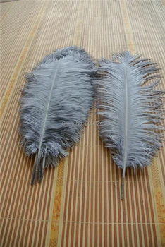 

FREE SHIPPING gray ostrich feather plumes 18-20inch(45-50cm) for wedding feather centerpieces christmas party supply
