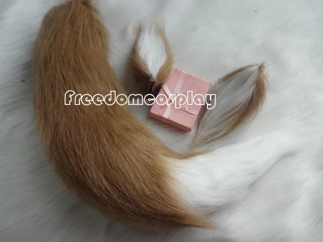 Спайс и волк Холо косплей хвост Хоро с ушами 55 см|spice and wolf holo|spice wolfcosplay tail |