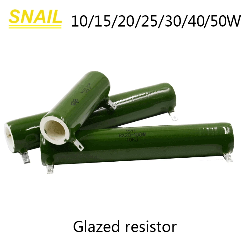 uxcell 30W Watt 12 Ohm Ceramic Tube Fixed Wirewound Resistor uxcell 30W Watt 12 Ohm Ceramic Tube Fixed Wirewound Resistor