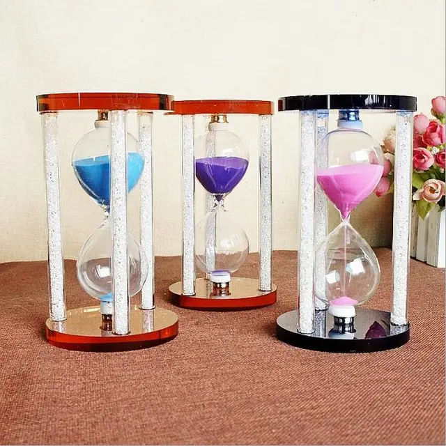 Crystal Home Decor Hourgl With Diamond Time Timer Decoration Crystal Home Decor Hourgl With Diamond Time Timer Decoration Birthday Gift Sand Sandgl Love