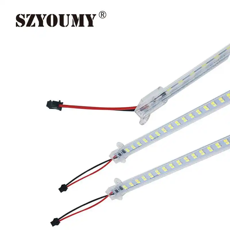 

SZYOUMY AC 220V LED Rigid Strip 72LEDS 144LEDS Driverless & cover T6 Tube 100CM 220V SMD 5730 Led PCB Bar Light 100PCS/LOT