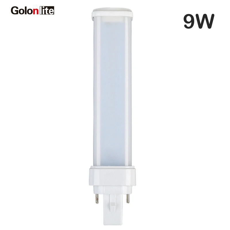 Golonlite 11 Вт E27 G24 led PL светильник ваттов 9 7W 6w Замена 26W 18W 13W 10W CFL 120v 230v g24q g24d g23 2 4 pin E26