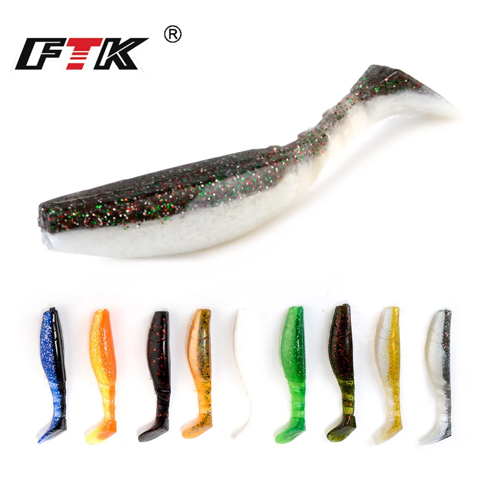 FTK Easy Shiner рыболовная приманка на карпа мягкие приманки для рыбалки 90 мм/7,5 г 110 мм/14 г воблеры силиконовые двухцветная приманка для щуки 3-секционный хвост