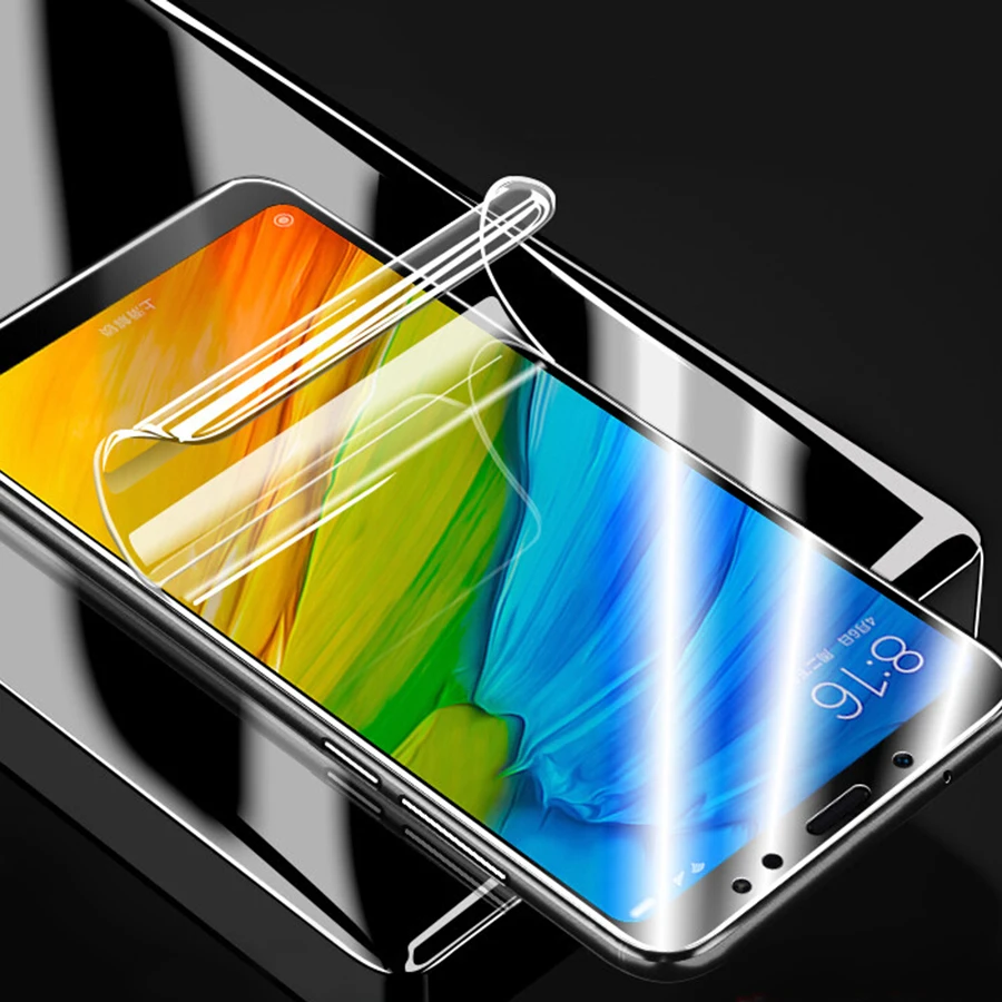 

For Xiaomi Mi Redmi Note 5 Pro Global Version Pro Clear Soft TPU Full Cover Screen Protector Film For Redmi Note 5 Pro