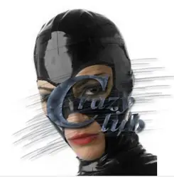 Новинка, распродажа, Эротическая латексная модная резиновая маска с капюшоном для женщин, натуральный латекс ручной работы, бесплатная