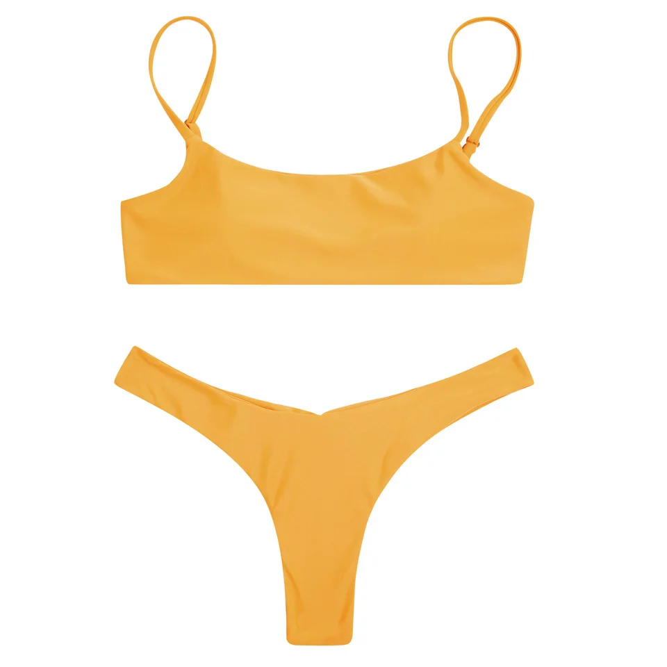 COSPOT бикини 2019 закрытый женский купальник сексуальный бандо купальник Бразильский бикини Женская пляжная одежда купальники костюм