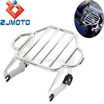 

Chrome Motorcycle Detachable Luggage Rack For Harley Touring 2009-2016 Road King Street Road Electra Glide FLHR FLHT FLHX FLTRX