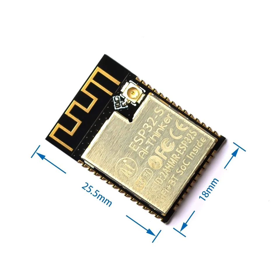 ESP32-S Wi-Fi модуль на базе ESP32 со встроенной 32 Мбит вспышкой бортовой PCB антенна и металлический щит поддерживает Wi-Fi Bluetooth 4,2