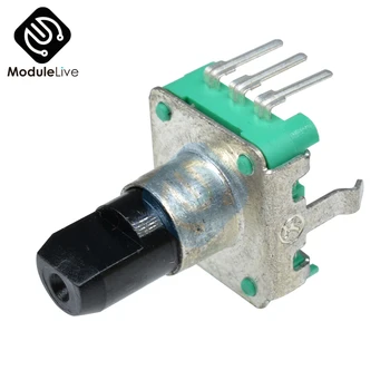 

10PCS Rotary Encoder EC12 Switch Audio Digital Potentiometer 15mm Handle DC 5V 10mA 360 Degree Angle 20 Pulse Microcontroller