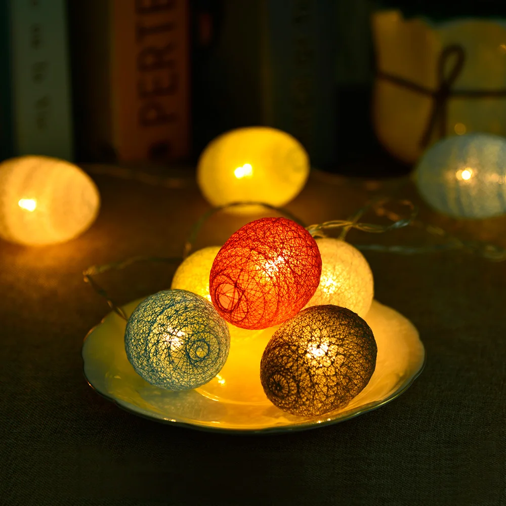 3.2M 20LED String Fairy Light Easter Egg Light String Garlands Battery