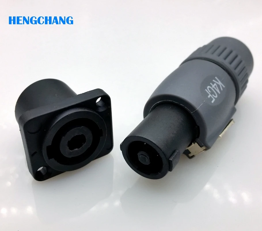 

K4CF 4pin Ohm connector with lock XLR plug with socket 4pins XLR Male connector for microphone Stereo System speaker box