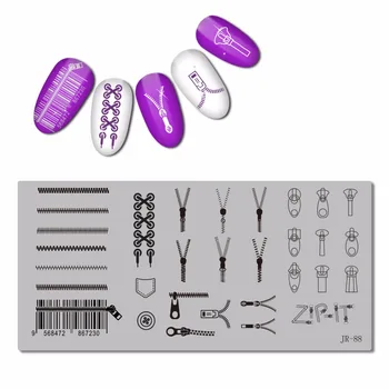 

2018 Stainless Steel Stamping Plate Template Monogram Garden Tribe Antique Chinese Calligraph Zipper Arrow Nail Tool JR81-90