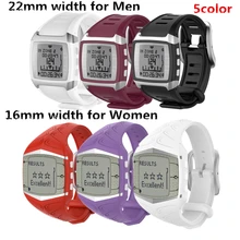 16 мм/22 мм силиконовый ремешок на запястье, наручные часы для Полар-флиса FT60 пульсометр персональный тренировочные часы для Для мужчин/Для женщин со штифтовым соединением, с& инструмент