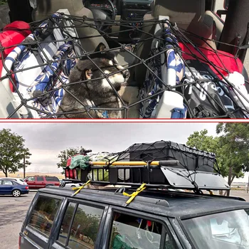 

Auto Care 120x90cm Universal Car Trunk Luggage Storage Cargo Organiser Nylon Elastic Mesh Net With Hooks